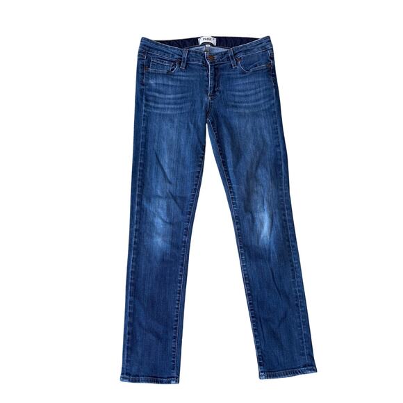 Paige Skyline Ankle Peg Skinny Blue Jeans US Women's 28 - Picture 1 of 6